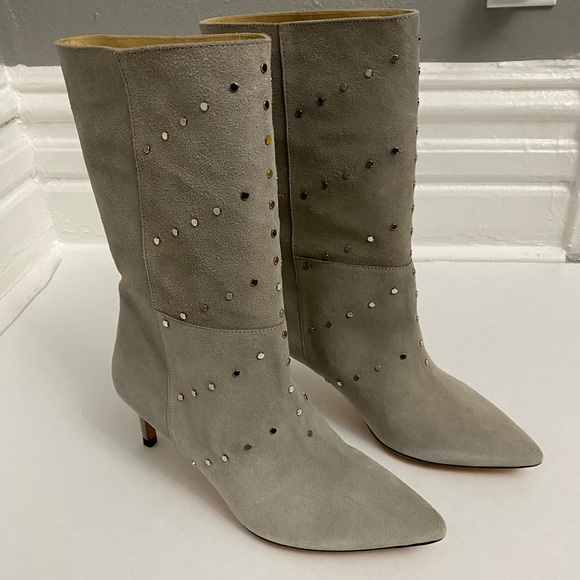 IRO Milow Studded Suede Boots - Picture 1 of 9